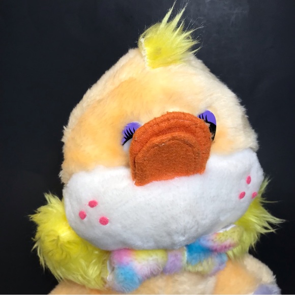 Orange Duck Plush 10” Pastel Bowtie Freckles Mty International Stuffed Animal - Picture 4 of 10